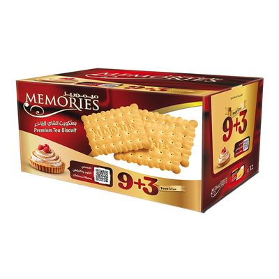 ميموريز بسكويت للشاي 9+3 مجانا - 150 جرام
