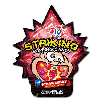 Striking Popping Candy Strawberry Flavored Imported 15 G