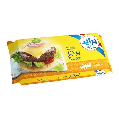 برايد شبيه جبن شيدر شرائح برجر 400 جرام