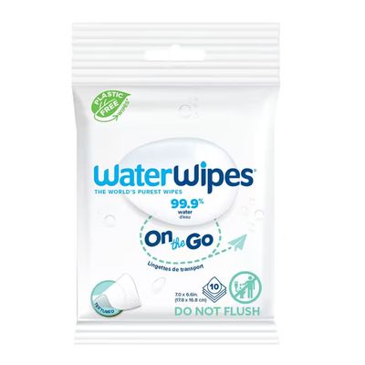 ووتر وايبس مناديل مبللة اون ذا جو - 10 حبات