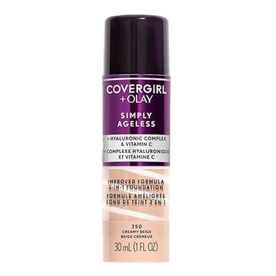 Covergirl Simply Ageless 3 In 1 Liquid Foundation Creamy Beige 250 - 30ml
