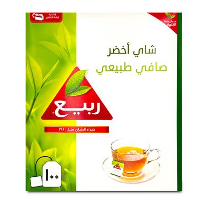  ربيع شاي اخضر نقي طبيعي 100 كيس