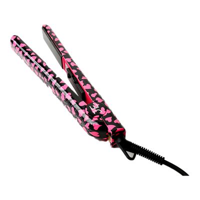 Jose Eber Ceramic Flat Iron Hair Straightener Pink Hearts - 1.25inch 