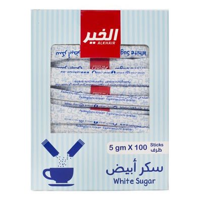 الخير سكر أبيض 5 جرام × 100