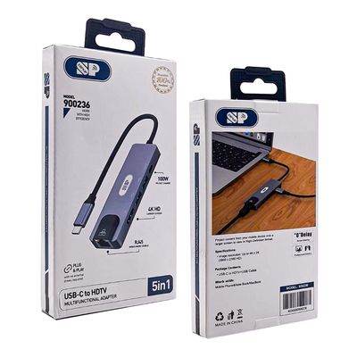 I Snup Adapter USB HD MultiFunction 5 × 1