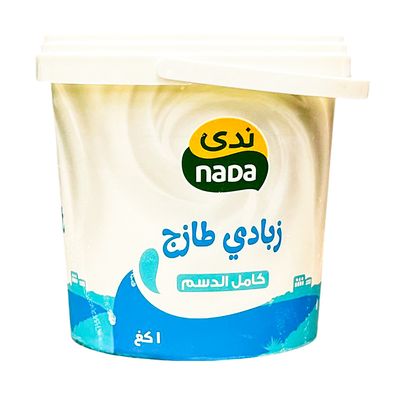 ندى زبادي كامل الدسم 1 كج