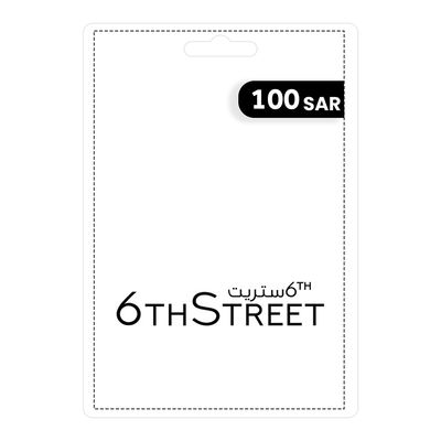 6 ستريت بطاقة هدايا 100 ريال