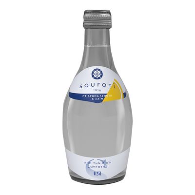 Souroti Mineral Water Carbonated Lemon 250 ML