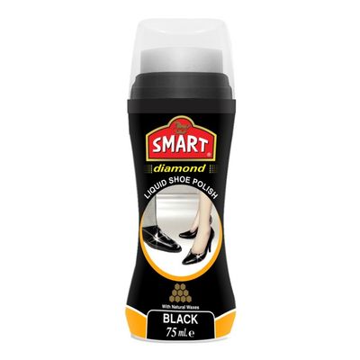 Smart Shoe Polish Diamond Black 75 ML