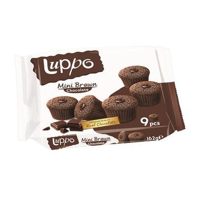 Luppo Cupcake With Chocolate And Cocoa Sauce Mini Browni 9 pieces 162 G