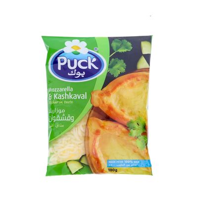 Puck Cheese Shredded Mozzarella & Kashkaval 180 G