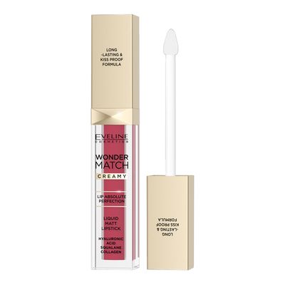 Eveline Wonder Match Creamy Liquid Matt Lipstick - No.12 Charming Red