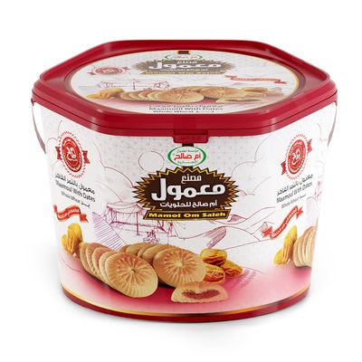 ام صالح معمول بر بالتمر الفاخر - سطل سداسي - 600 جرام