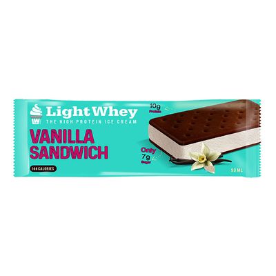 LightWhey Ice Cream Sandwich Vanilla Flavor 10 G Protein Imported 90 Ml