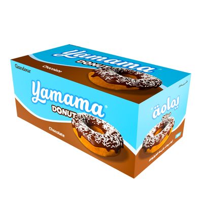 Gandour Yamama Donut With Chocolate Cream 40 G × 12 Box