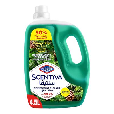 Clorox Scentiva Cleanser and Antiseptic Multi Purpose Mediterranean Pine Forest Scent 4.5 L