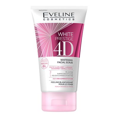 Eveline Cosmetics White Prestige 4D Whitening Facial Scrub -150ml