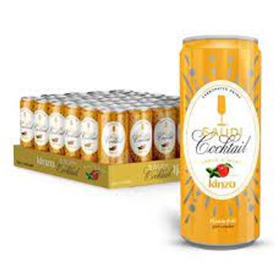 Kinza Soft Drink Saudi Cocktail Apple & Mint 250 ML × 30