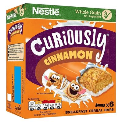 Nestlé Curiously Cereal Bars Cinnamon Imported 150 G