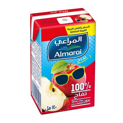 المراعي عصير التفاح بدون إضافة سكر - 140 مل