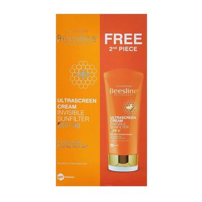 Beesline Ultrascreen Cream Invisible SPF 50 - 60ml × 2