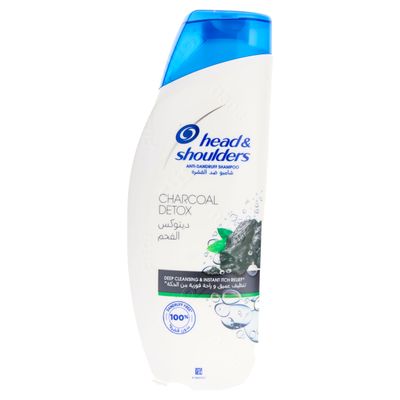 Head and Shoulders Shampoo Anti-Dandruff Charcoal Detox Deep Cleansing 600 ML