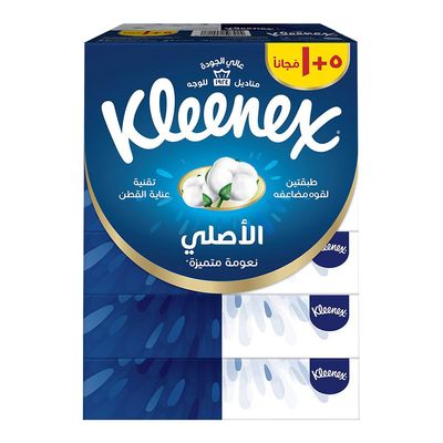 Kleenex Facial Tissue Original 2 PLY 5+1 Free
