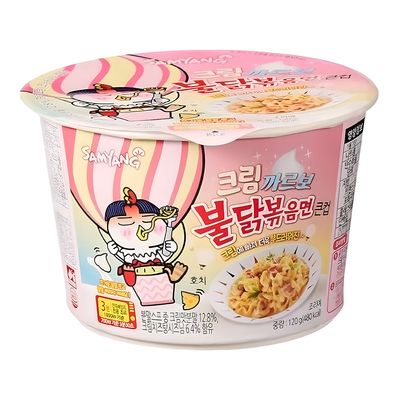 Samyang Buldak Noodles Ramen Carbonara Flavor Cup 105 G