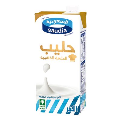 السعودية حليب طويل الاجل الطعم الذهبي 1 لتر