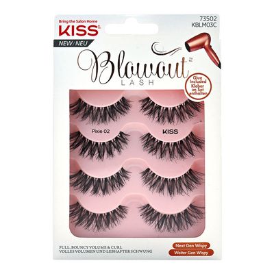 KISS - Blowout Lash - Full Bouncy Volume & Curl Next Gen Wispy Lashes - Pixie 02 - 4 Pairs 