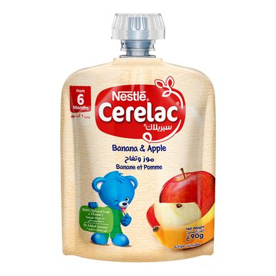 Cerelac Baby Food Fruits Puree Banana & Apple From 6 Months 90 G