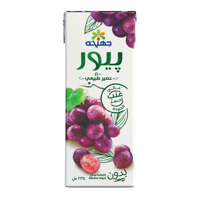 Juhayna Pure Red Grapes Juice - No Sugar Added - 235ml