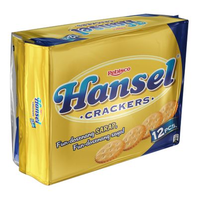Rebisco Hansel Crackers Original Flavor Biscuits - 12 Pieces - 32g x 10