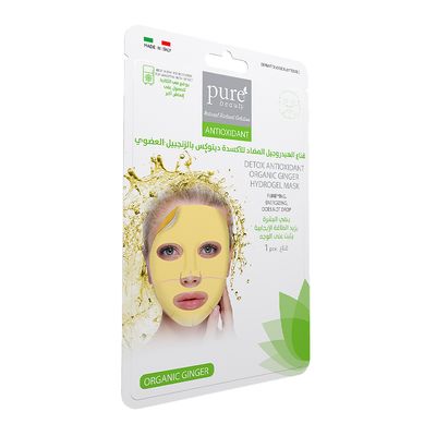 Pure Beauty Detox Antioxidant Organic Ginger Hydrogel Mask - 1 Piece
