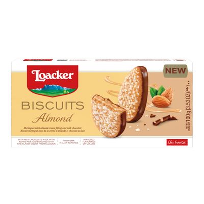 Loacker Biscuit Filled With Almond Cream Coated With Milk Chocolate 100 G
