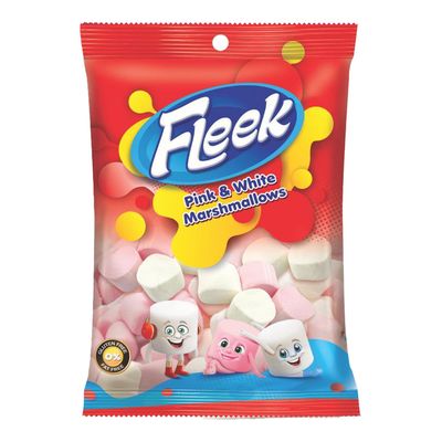 Fleek Marshmallows White And Pink Gluten Free 165 G