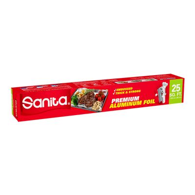 Sanita Aluminium Foil Thick & Strong Premium 25 Sq.Ft