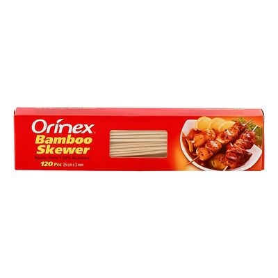 Orinex Bamboo Skewer 25 Cm × 3 mm 120 Pieces