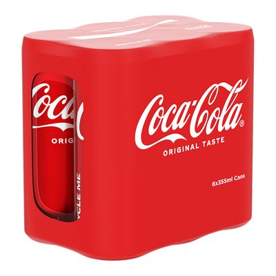 Coca Cola Soft Drink 355 ML × 6