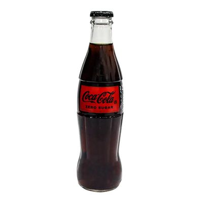 Coca Cola Soft Drink Zero Glass Bottle 250 ML