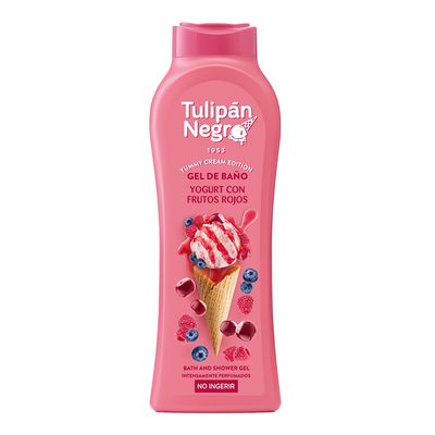 Tulipán Negro Bath and Shower Gel With Red Fruits Yogurt Scent - 650ml