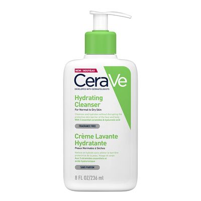 Cerave Face Wash Hydrating Cleanser For Normal To Dry Skin 236 ML