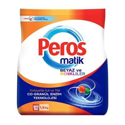 Perus Laundry Powder Detergent Automatic For White & Colors 1.5 K G