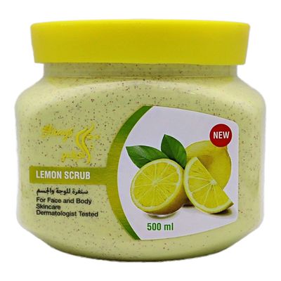 Alarays Scrub For Face and Body With Lemon -500ml