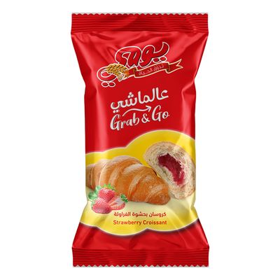 يومي كرواسان بحشوة الفراولة 55 جرام
