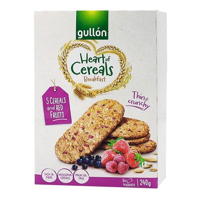 Gullon Biscuit With Oat With Red Fruits 240 G