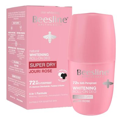 Beesline Whitening Deodorant Roll-on Super Dry Powder Soft - 50ml