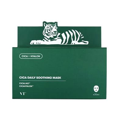 VT Cosmetics Cica Daily Soothing Mask with Cicaliao and Cicahyalon - 30pcs