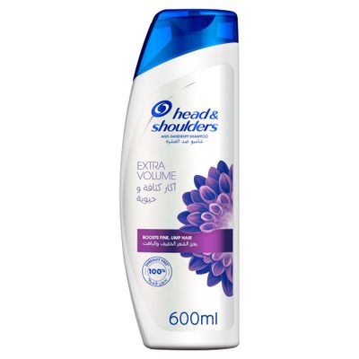 Head and Shoulders Shampoo Anti Dandruff Extra Volume 600 ML