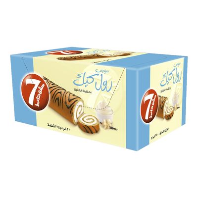 7Days Roll Cake With Vanilla Filling Box 20 G × 12